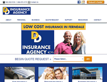 Tablet Screenshot of danddinsurance.com